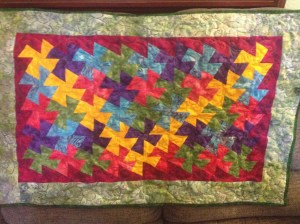 This is my twister wall hanging. I started this last year and feels so damn good to finish it!