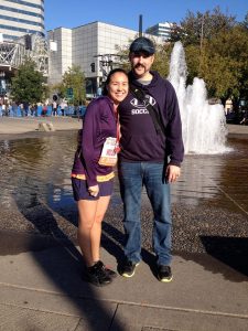 He is my rock, my best friend and my husband. He keeps me grounded and is there for me when I need him. I am the luckiest woman in the world. 