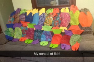 I am thankful for sewing, and my patience to sit for LONG periods of time. 