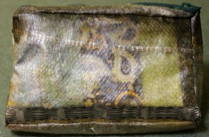 I love how you can see fabric thru the fish skin. 