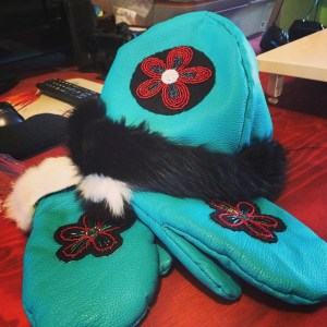 matching hat and glove set