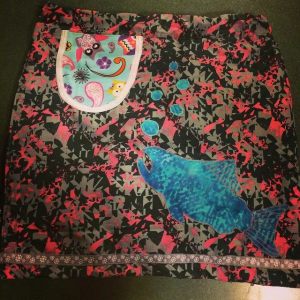 back side of snowskirt